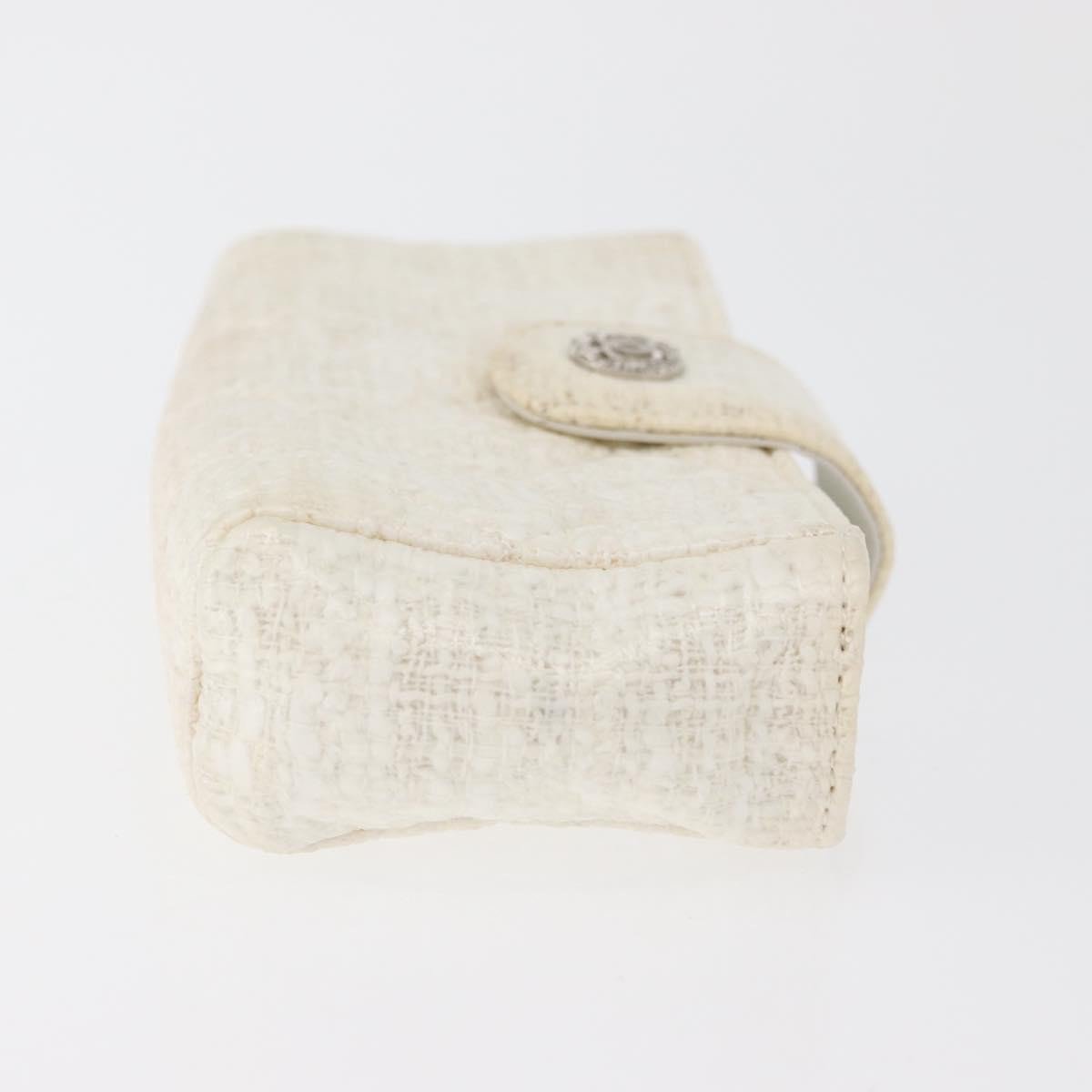Chanel Vintage Clutch Tweed Wit