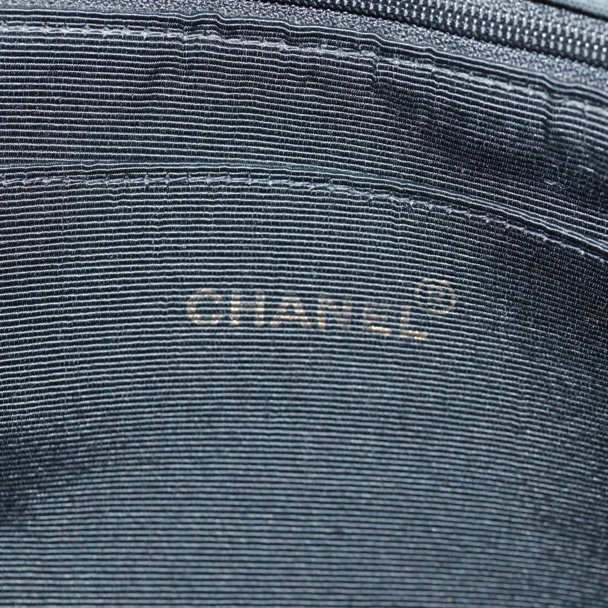 Chanel Chanel Logo Shopping Tote Quilted Printed Canvas Large Zwart