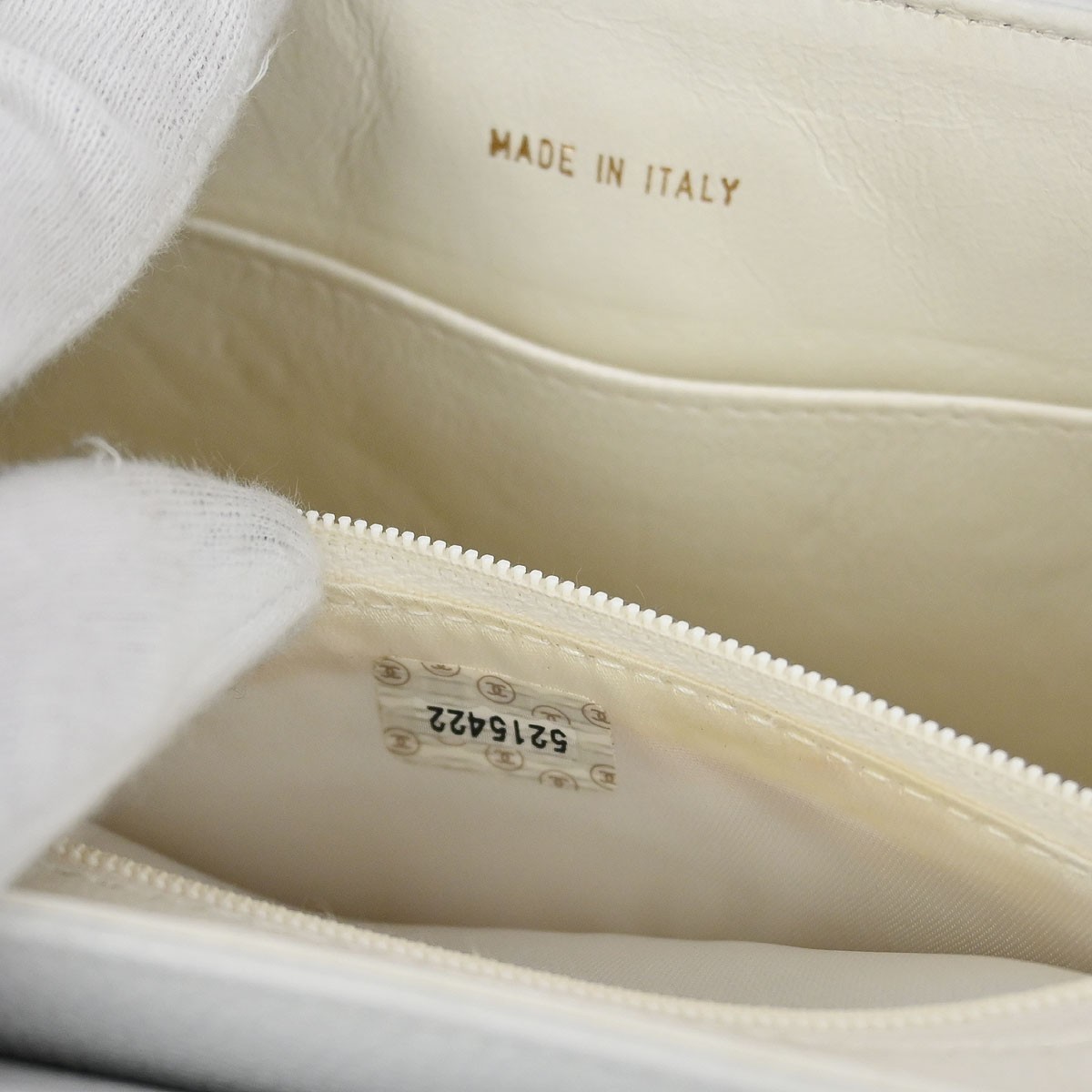 Chanel Chanel Vintage Top Handle Flap Bag Caviar Small Wit