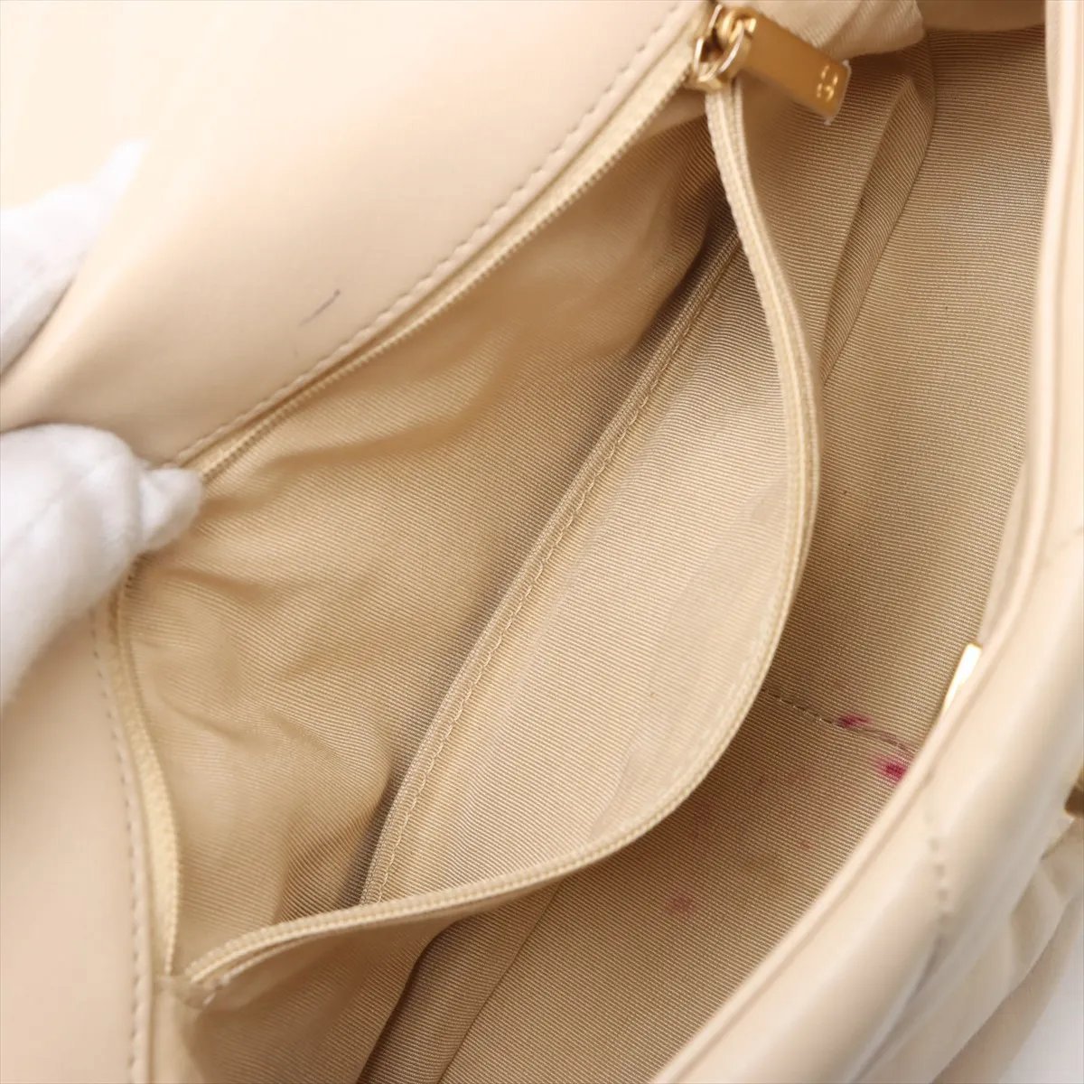 Chanel Chanel 19 Flap Bag Quilted Leather Medium Beige