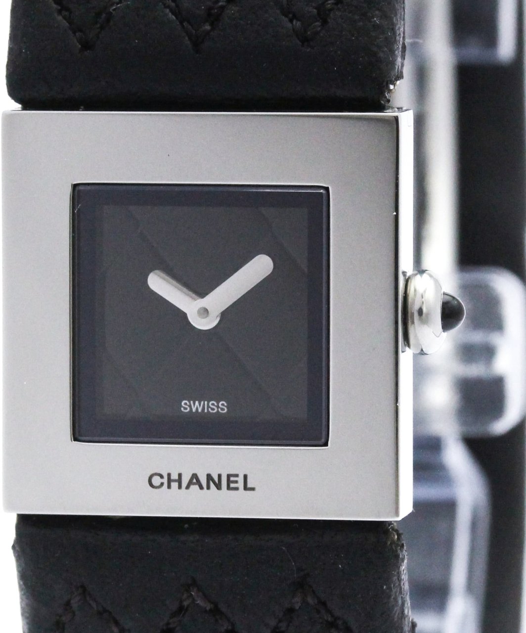 Chanel Chanel Matelasse Quartz Watch Stainless Steel and Quilted Leather 19 Divers