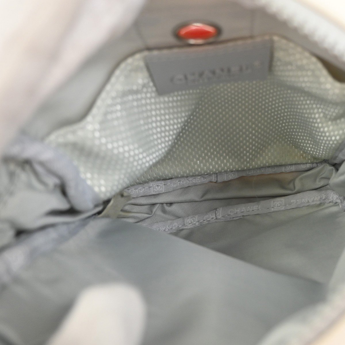 Chanel Chanel Travel Line Crossbody Bag Nylon Mini Wit