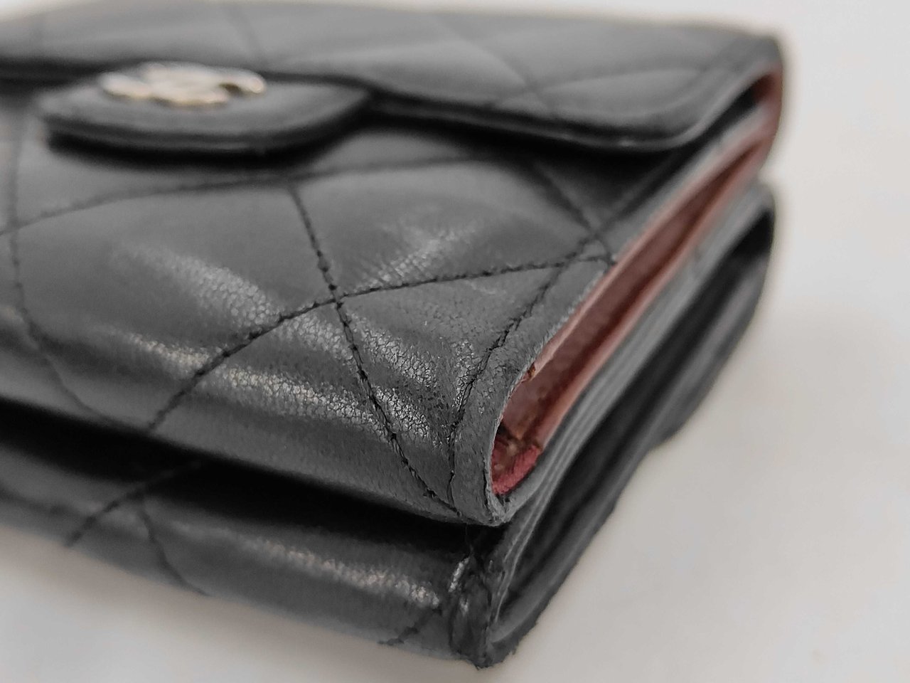 Chanel Trifold Flap Lambskin Zwart