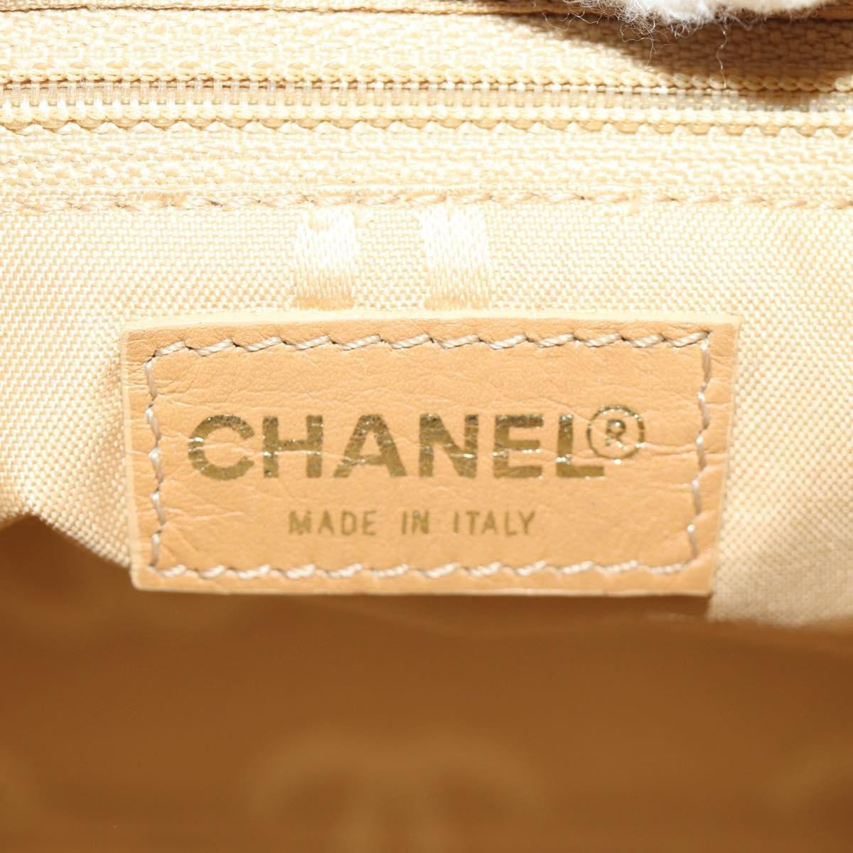Chanel Vintage CC Resin Chain Caviar Medium Beige