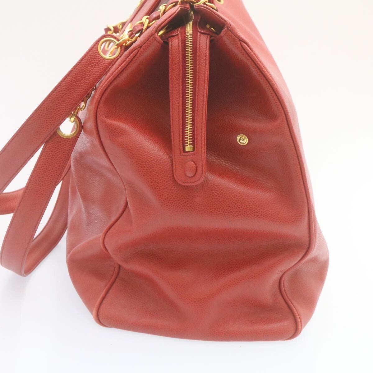 Chanel Chanel Vintage Supermodel Weekender Bag Caviar Large Rood