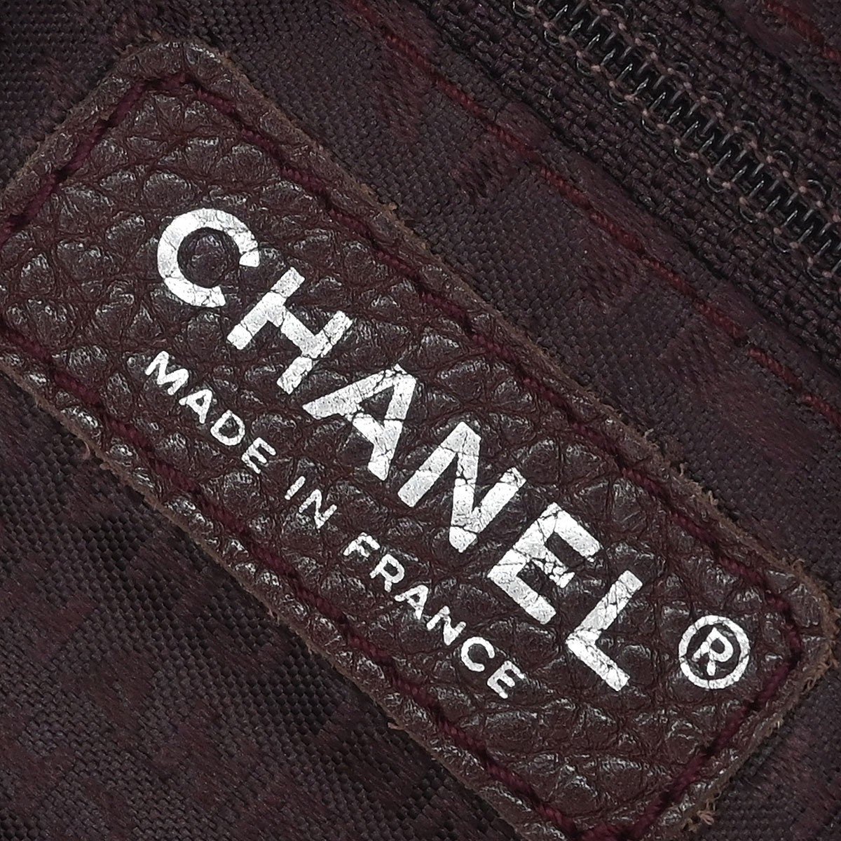 Chanel Chanel Lax Front Zip Bag Pebbled Leather Small Roze