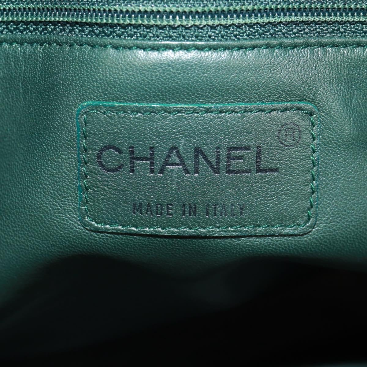 Chanel Chanel Chain Tote Lapin Fur Large Groen