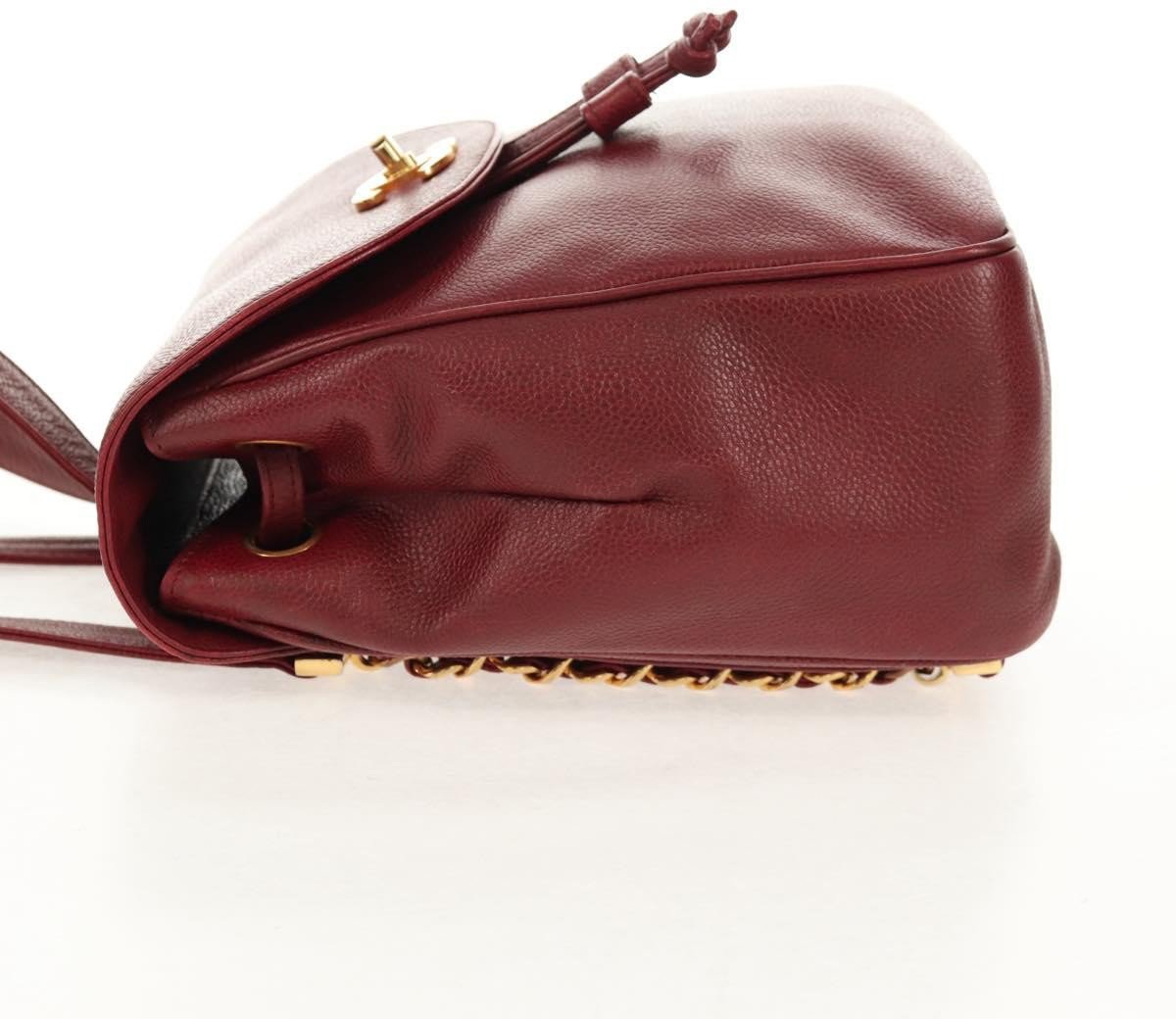 Chanel Chanel Vintage Backpack Caviar Small Rood