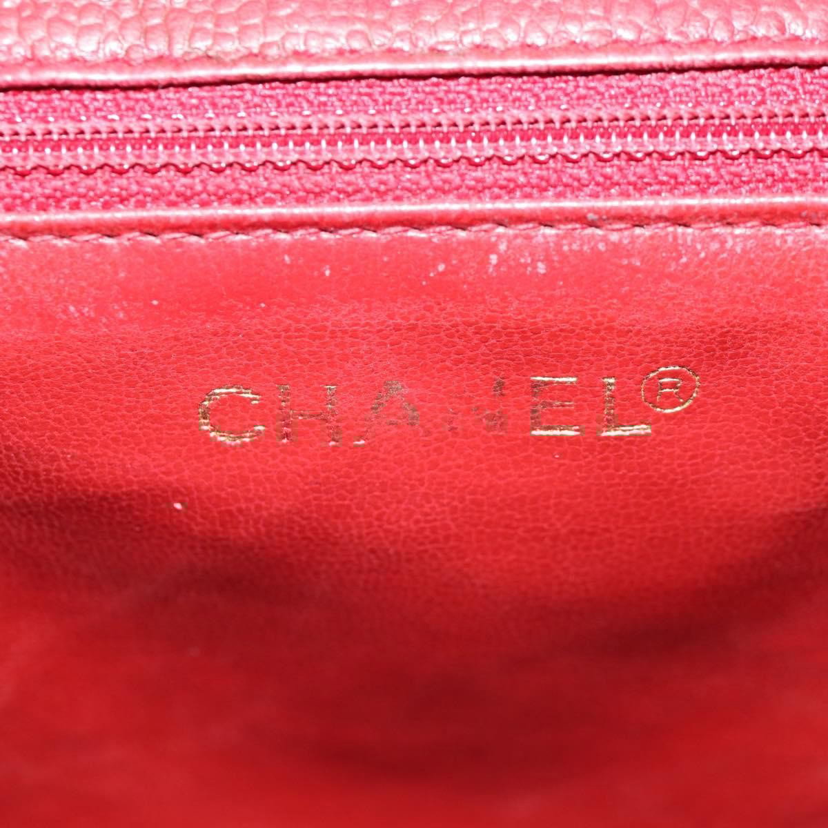 Chanel Chanel Vintage Backpack Caviar Small Rood
