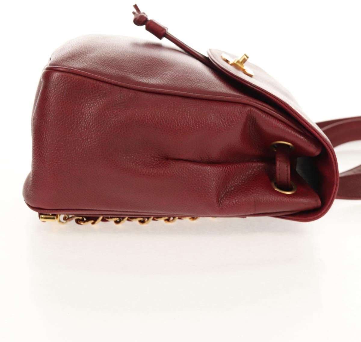 Chanel Chanel Vintage Backpack Caviar Small Rood