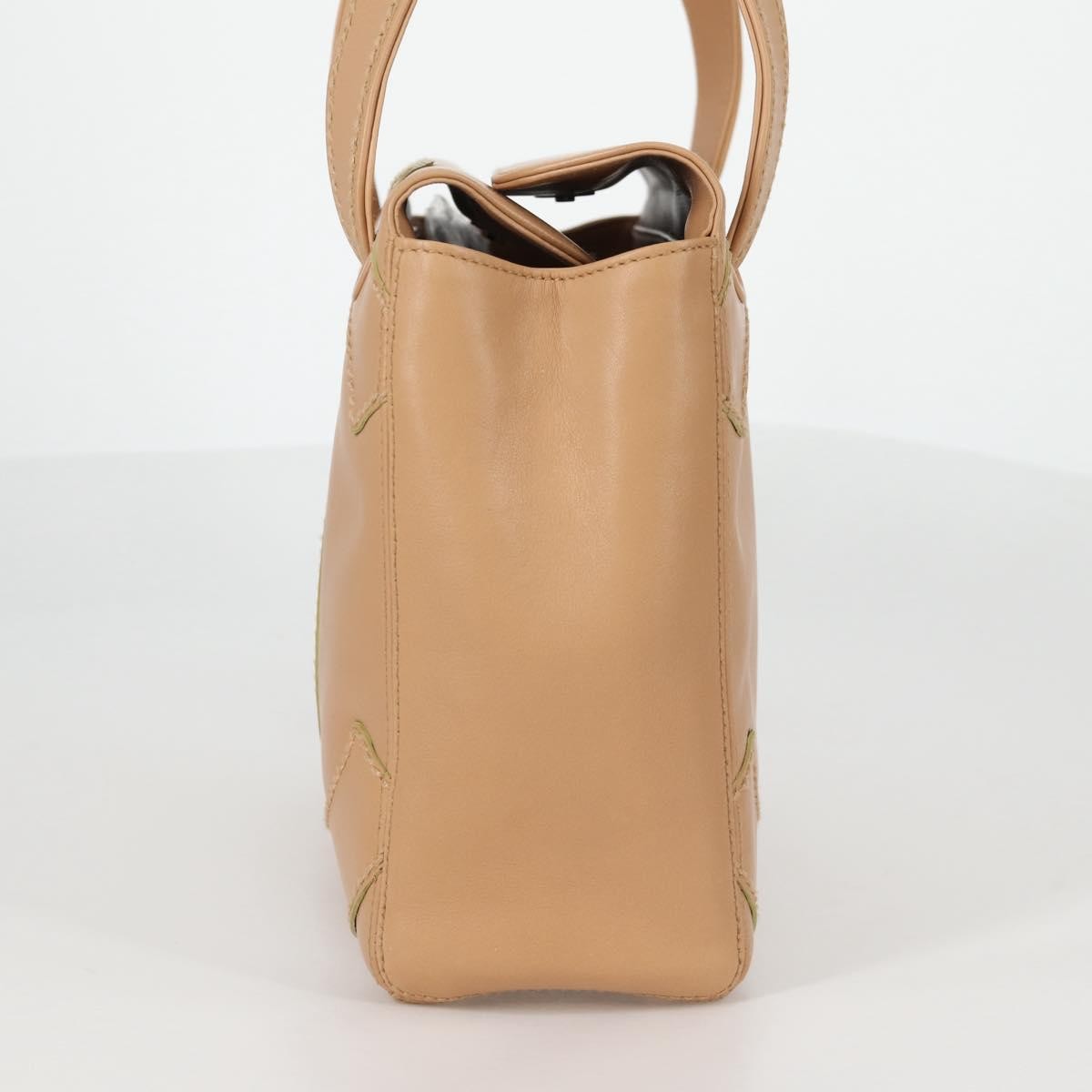 Chanel Chanel CC Stitch Tote Lambskin Medium Beige