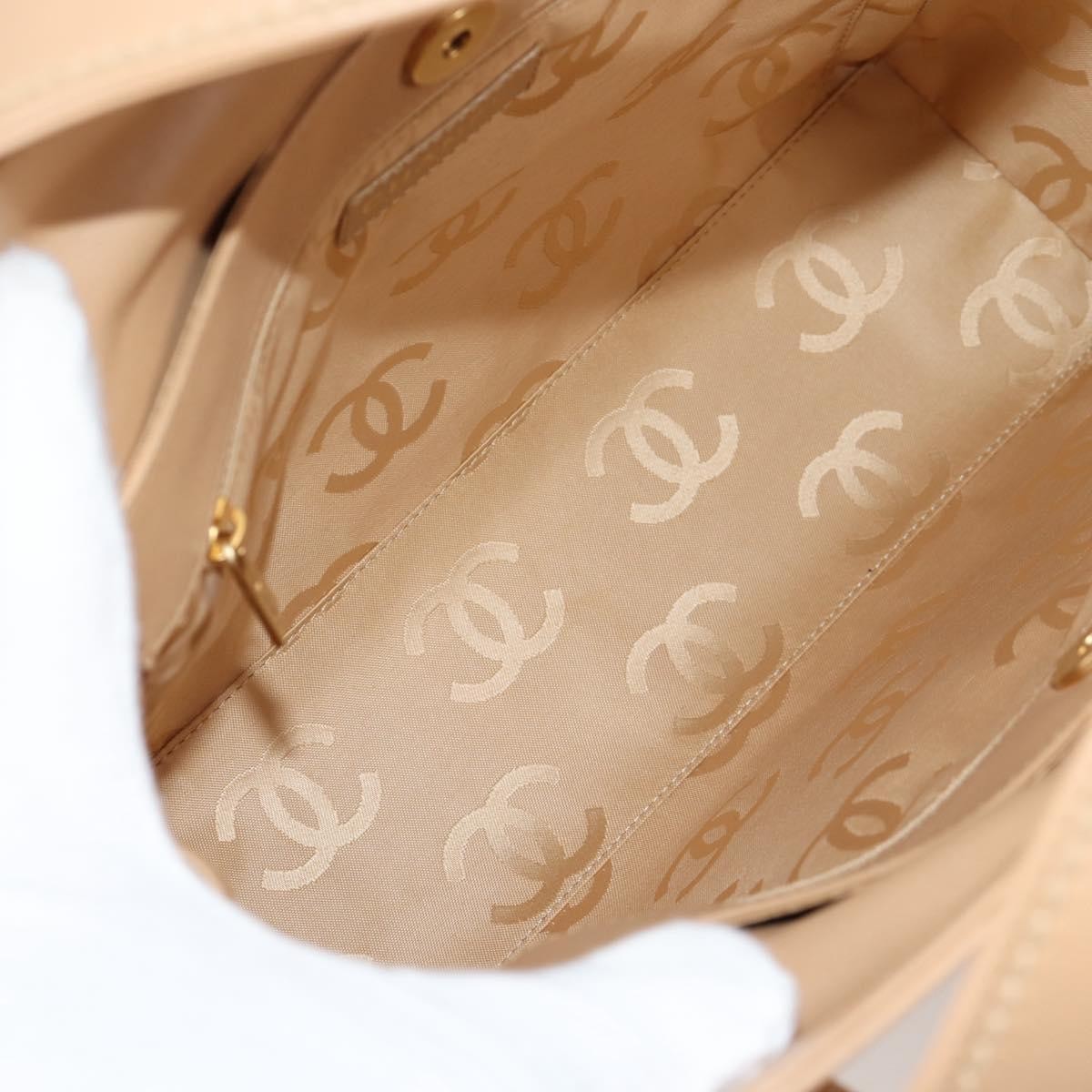 Chanel Chanel CC Stitch Tote Lambskin Medium Beige