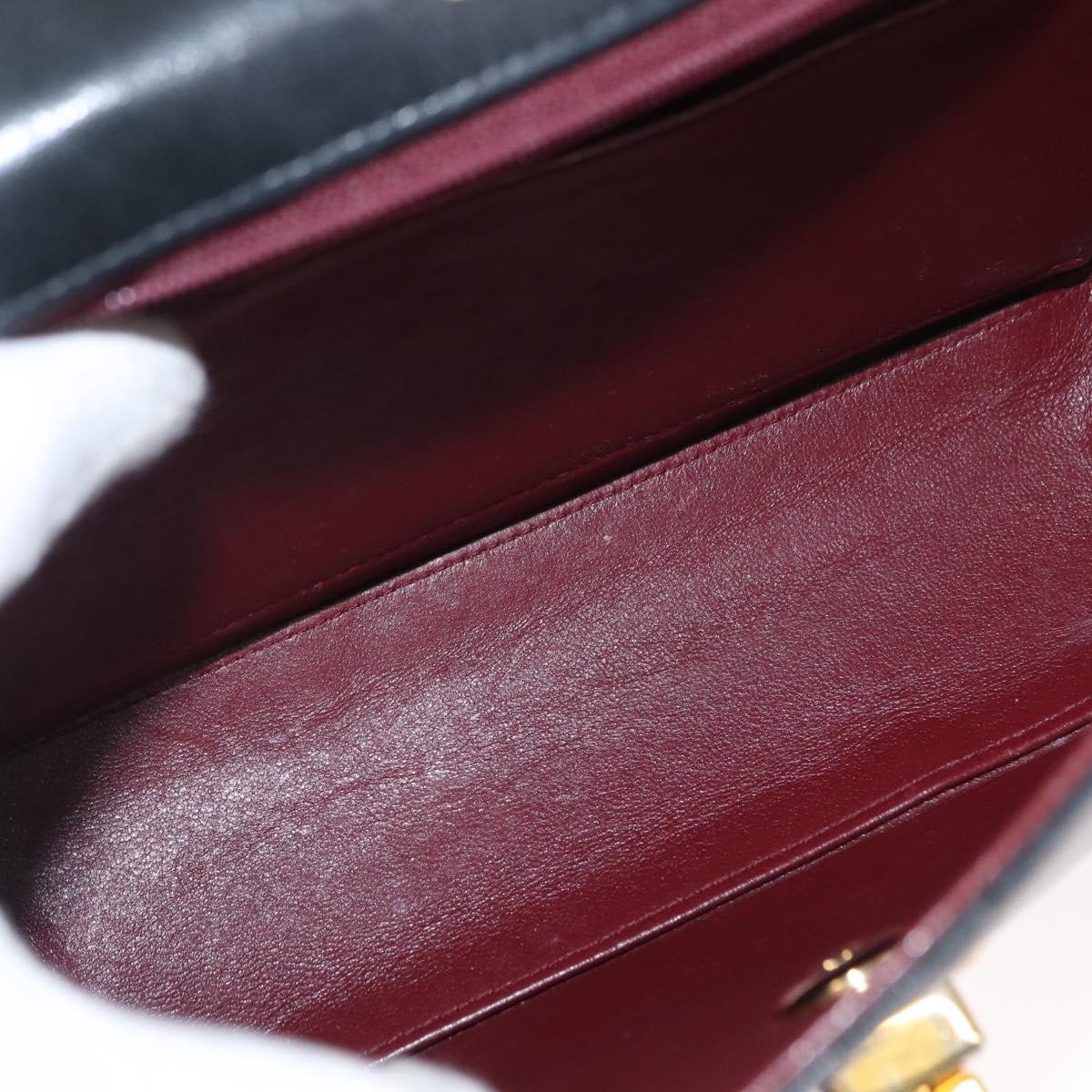 Chanel Chanel Vintage Mademoiselle Lock Trapezoid Flap Bag Quilted Lambskin Medium Zwart