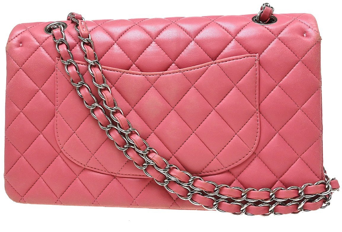 Chanel Timeless - Classic Double Flap Quilted Lambskin Medium Roze
