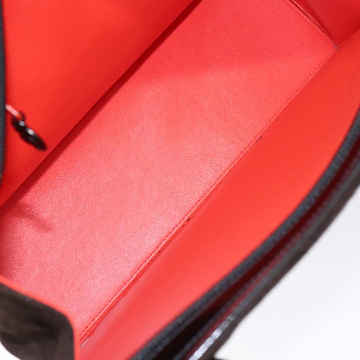 Chanel Chanel Vintage Logo Tote Suede Medium Bruin