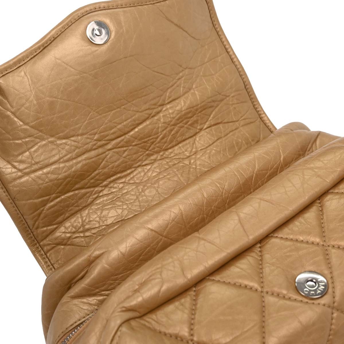 Chanel Chanel Lady Braid Flap Tote Quilted Distressed Lambskin Medium Goud