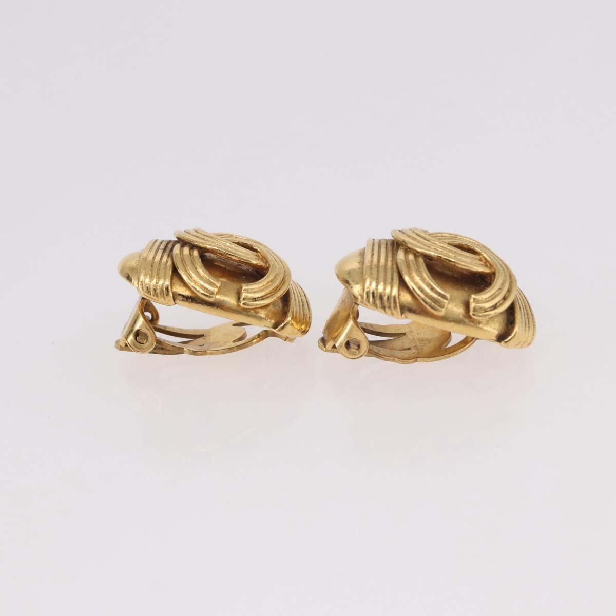 Chanel CC Clip On Metal Goud