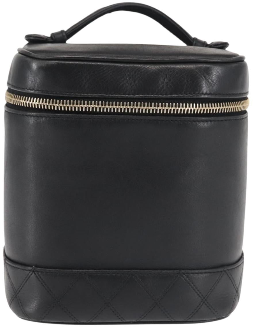 Chanel Chanel Vanity pouch Leather Zwart