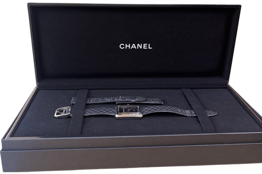 Chanel Boy·Friend Quartz Stainless Steel and Quilted Leather 27 Divers