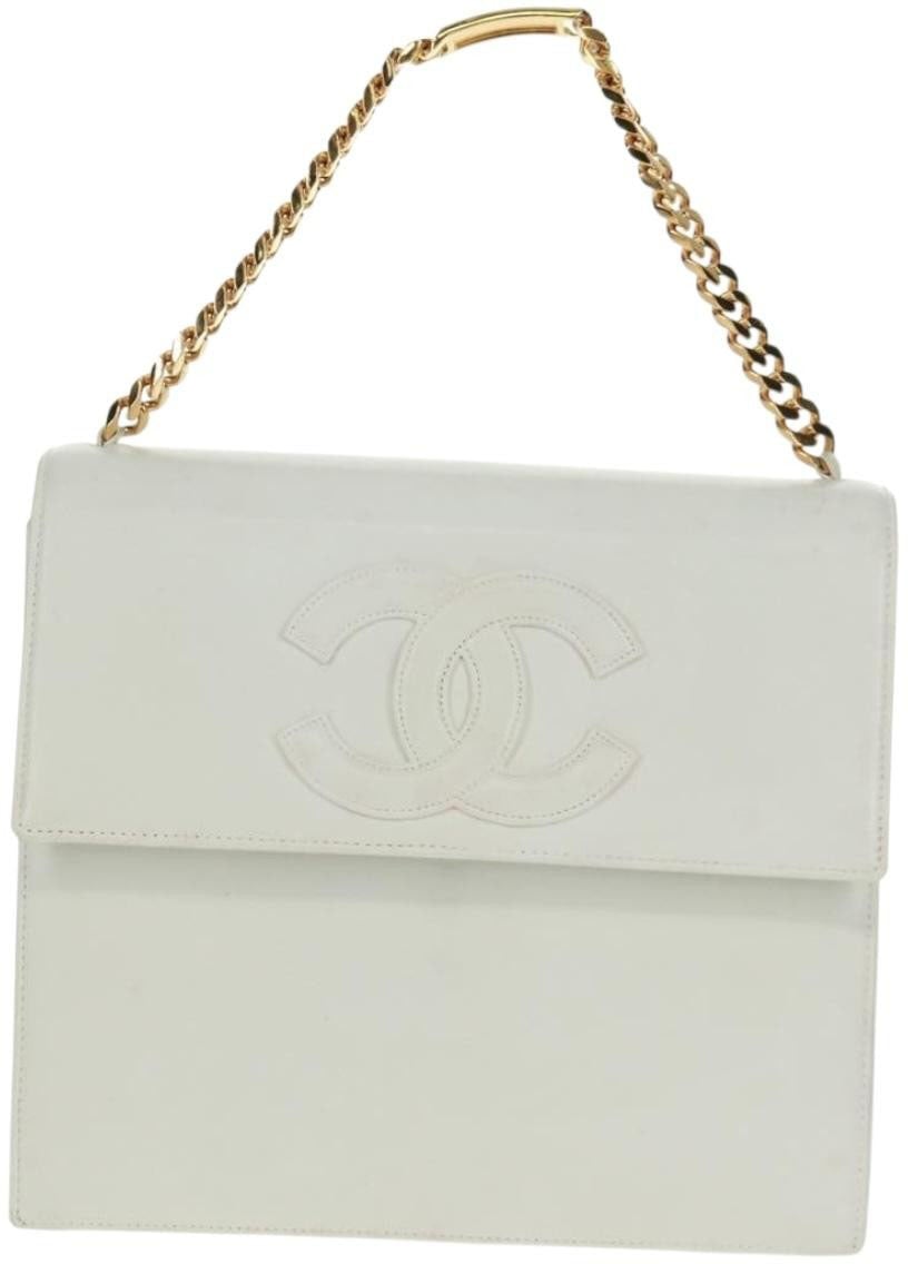 Chanel Chanel CC Chain Shoulder Bag Leather Wit