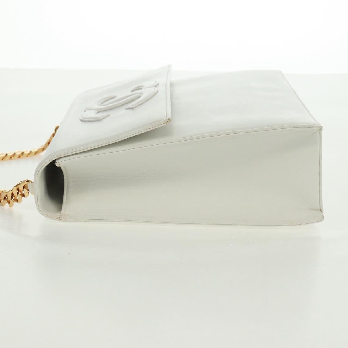 Chanel Chanel CC Chain Shoulder Bag Leather Wit