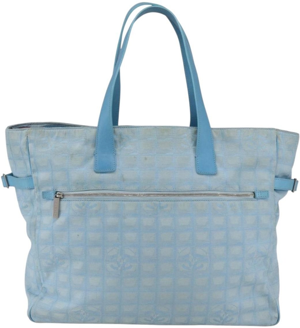 Chanel Chanel Travel Line Tote Nylon XL Blauw