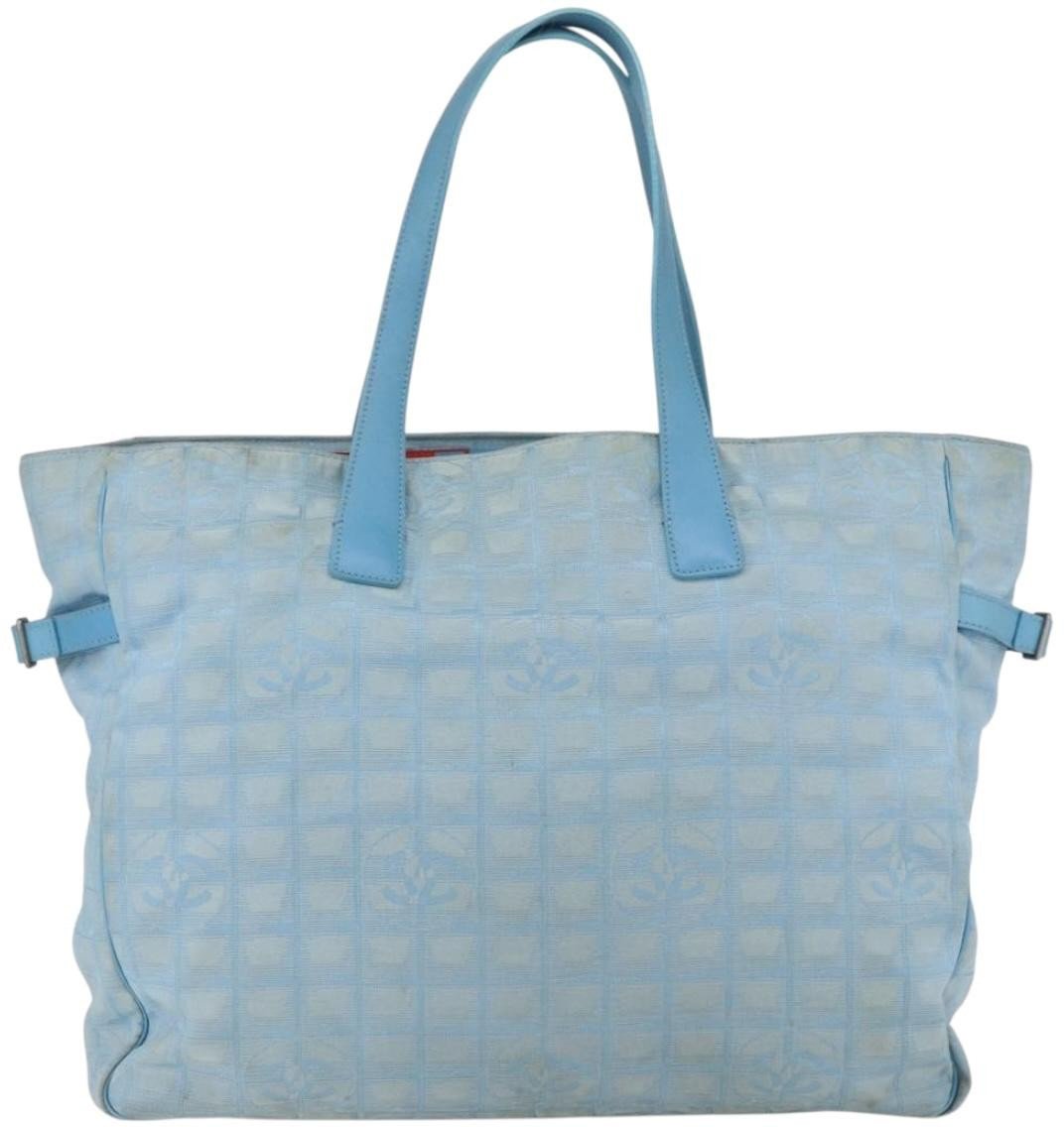 Chanel Chanel Travel Line Tote Nylon XL Blauw