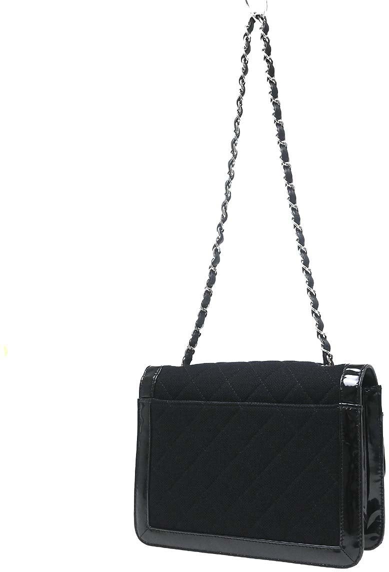 Chanel Reissue Flap Quilted Jersey with Patent Mini Zwart