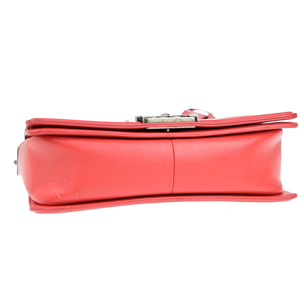 Chanel Chanel Boy Flap Bag with Strap Quilted Lambskin Old Medium Rood