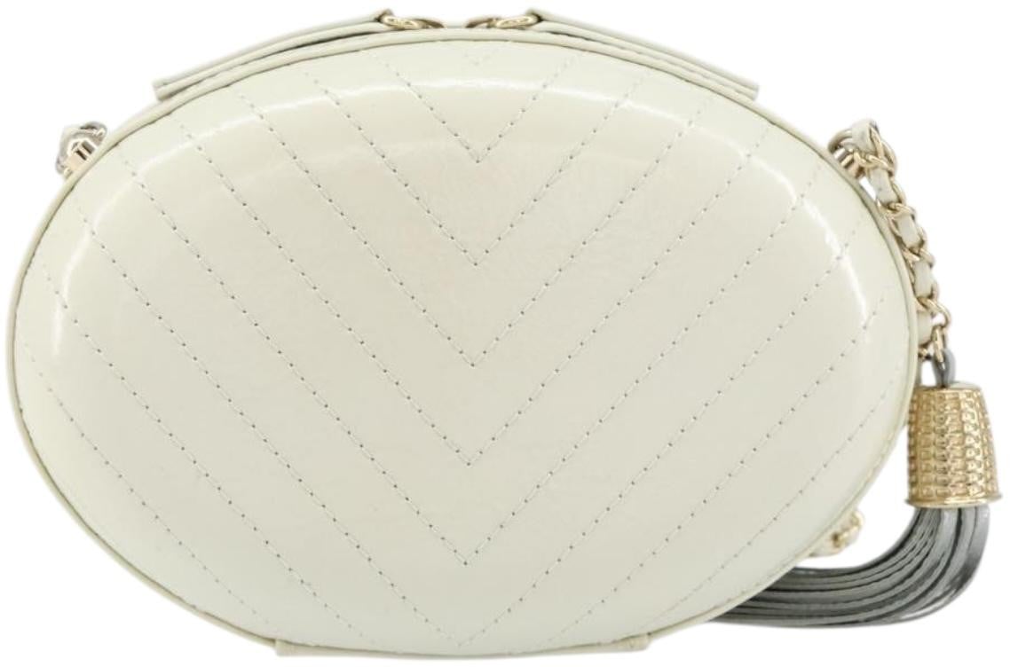 Chanel La Pausa Evening Chevron Lambskin with Applique Wit