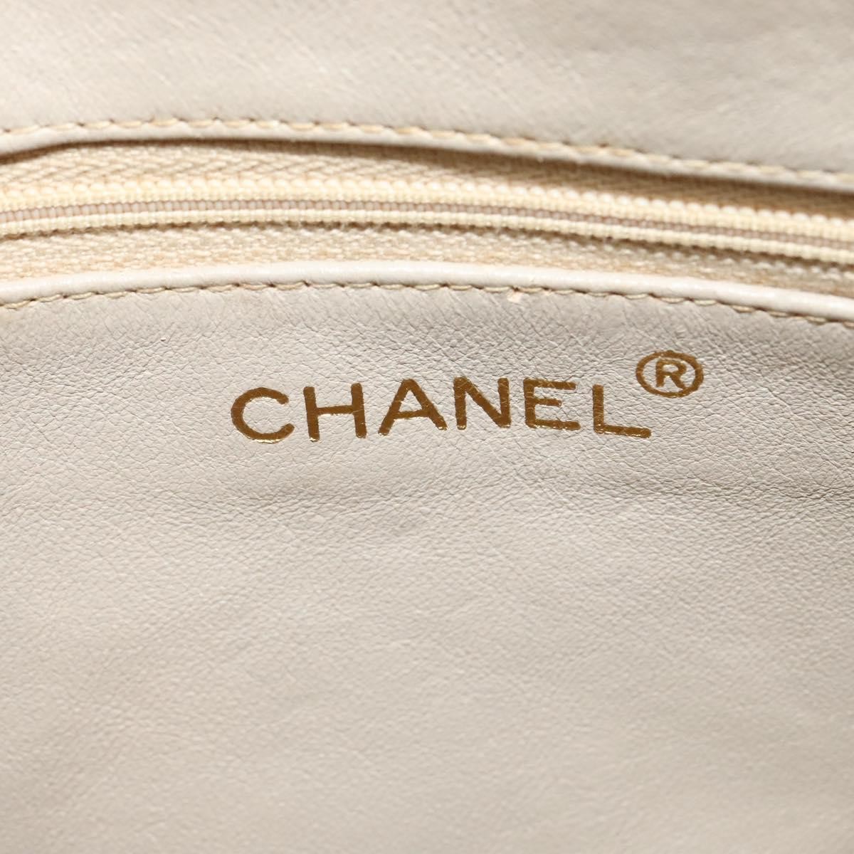 Chanel Chanel Vintage Front Pocket Camera Bag Satin Beige