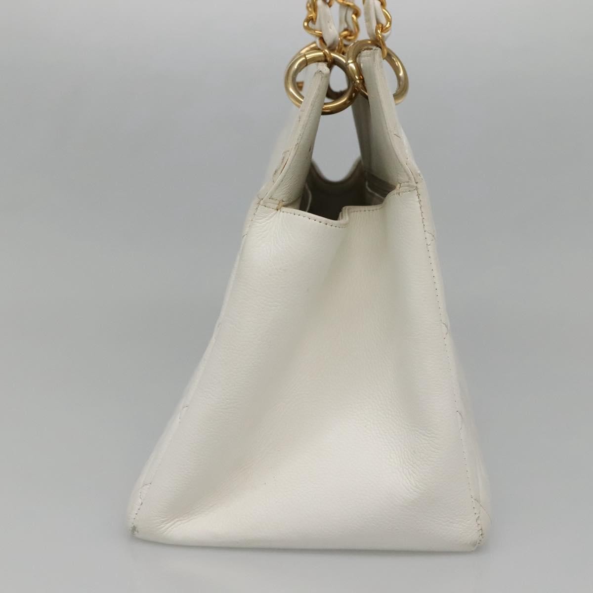 Chanel Chanel Vintage Grand Shopping Tote Quilted Caviar Wit