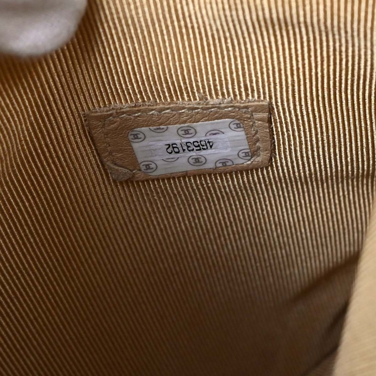 Chanel Chanel Vintage Zipped Chain Tote Caviar Medium Beige