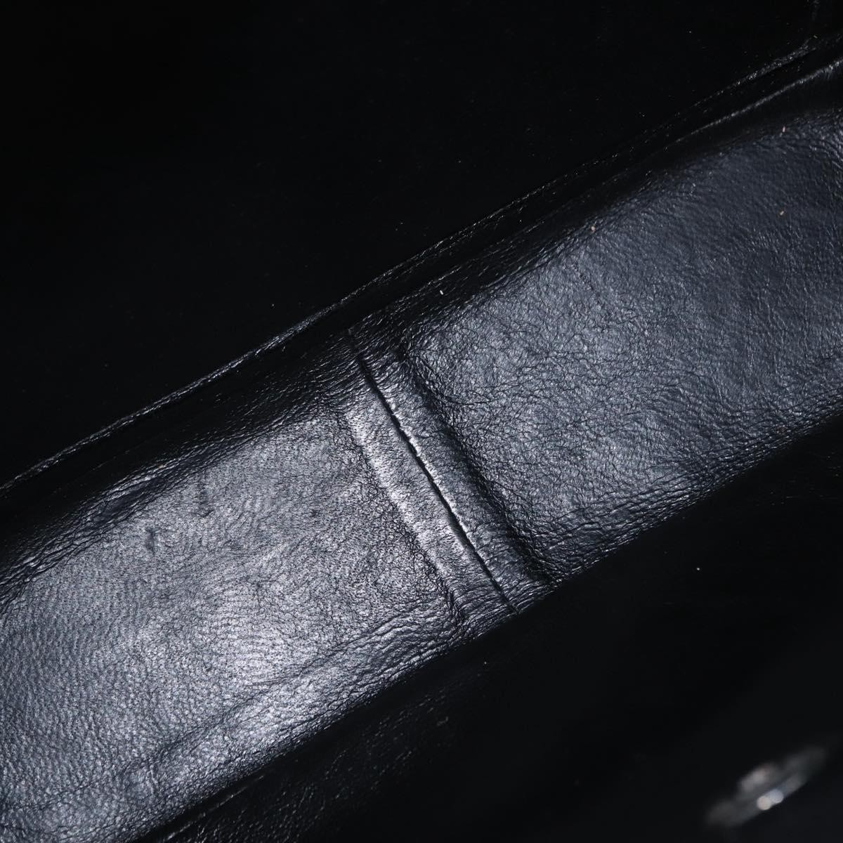 Chanel Chanel Vintage Square Flap Backpack Enamel Zwart