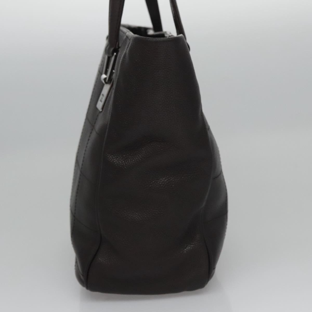 Chanel Chanel Chocolate Bar Coco Mark handbag Caviar skin Bruin