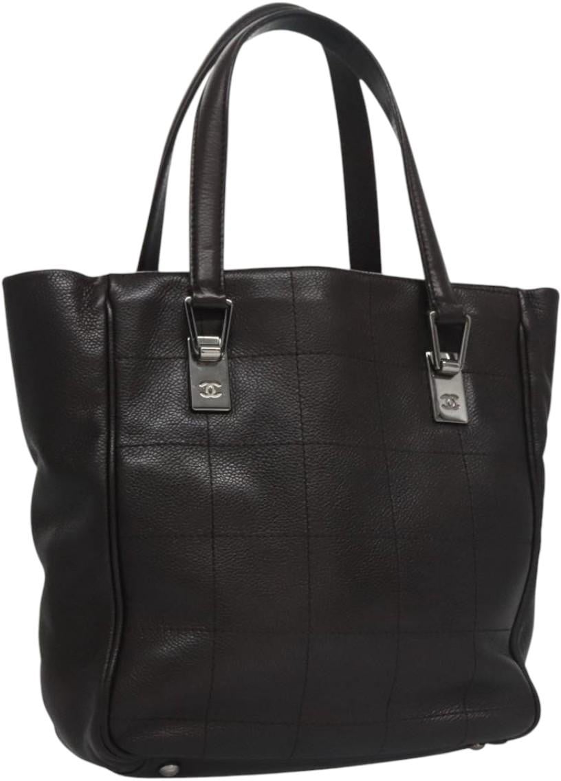 Chanel Chanel Chocolate Bar Coco Mark handbag Caviar skin Bruin