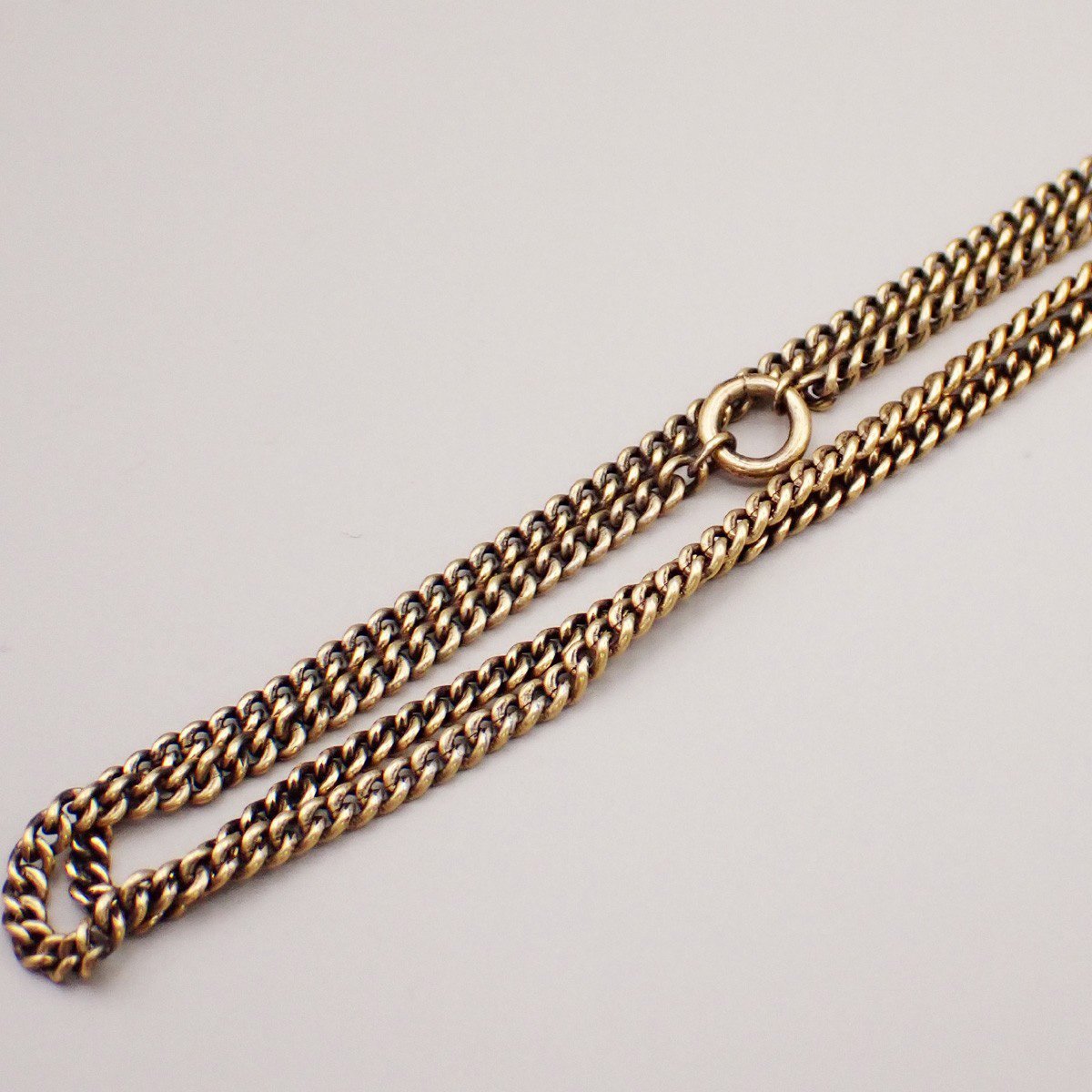 Chanel Chanel CC Drop Pendant Necklace Metal with Resin Goud