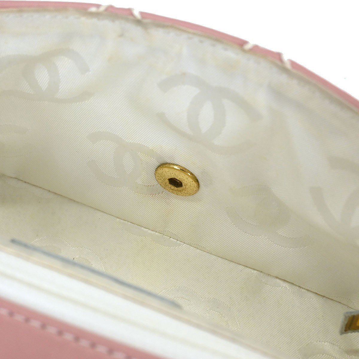 Chanel Chanel Wild Stitch Handbag Leather Roze