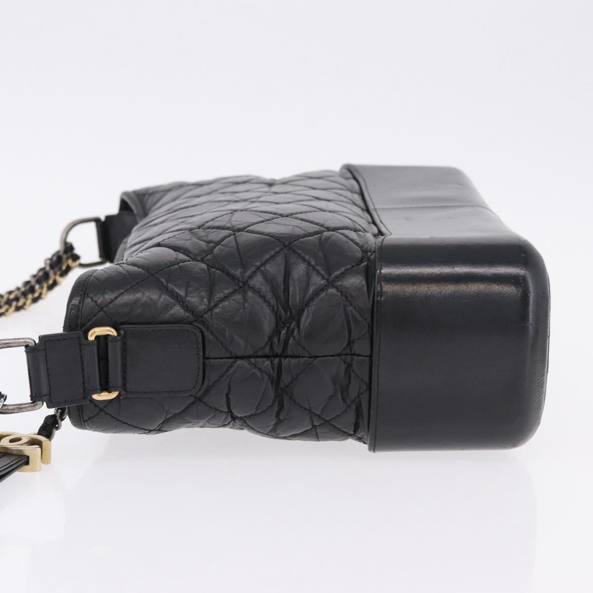 Chanel Gabrielle Hobo Quilted Aged Calfskin Small Zwart