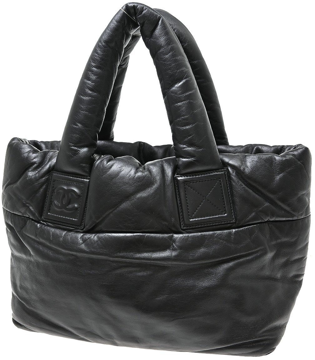 Chanel Coco Cocoon Reversible Tote Quilted Lambskin Medium Zwart