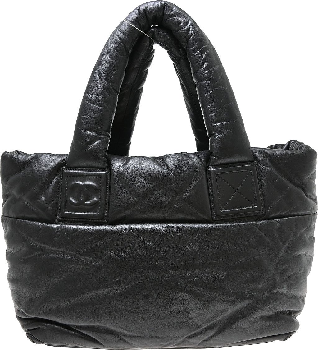 Chanel Coco Cocoon Reversible Tote Quilted Lambskin Medium Zwart