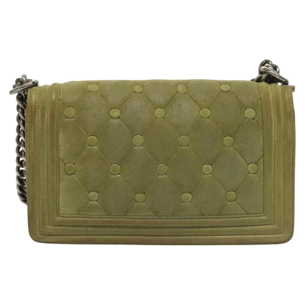 Chanel Chanel Celtic Boy Flap Bag Suede Groen