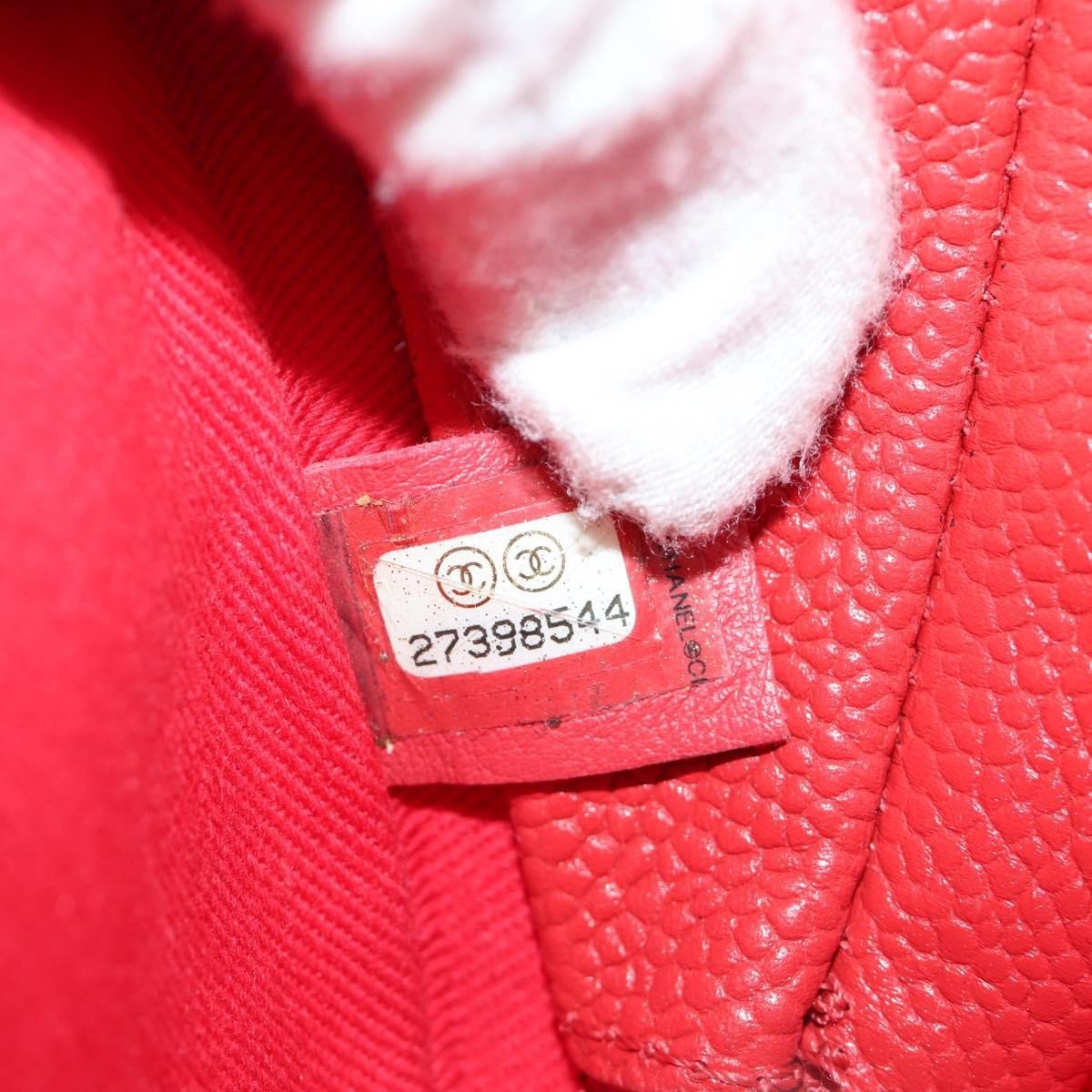 Chanel Chic Affinity Belt Stitched Caviar Rood