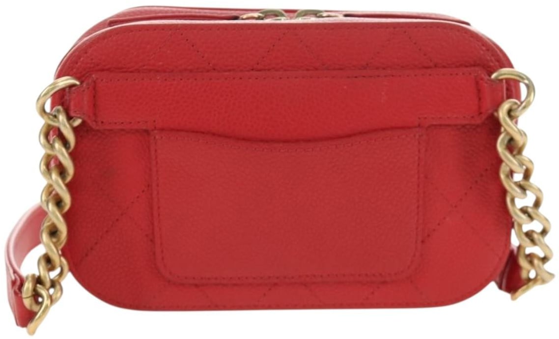 Chanel Chic Affinity Belt Stitched Caviar Rood
