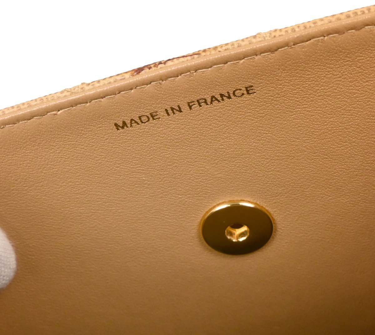 Chanel Chanel Vintage Top Handle Flap Bag Quilted Caviar Small Beige