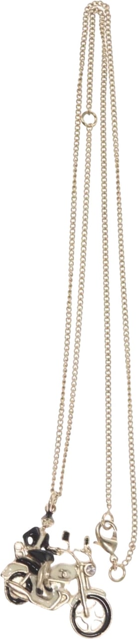 Chanel Chanel Coco Rider Pendant Necklace Metal Zilver