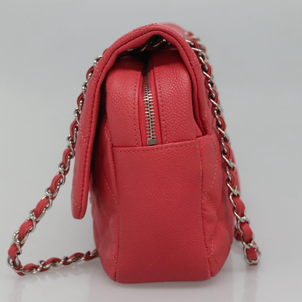 Chanel Chanel Easy Flap Bag Quilted Caviar Medium Roze