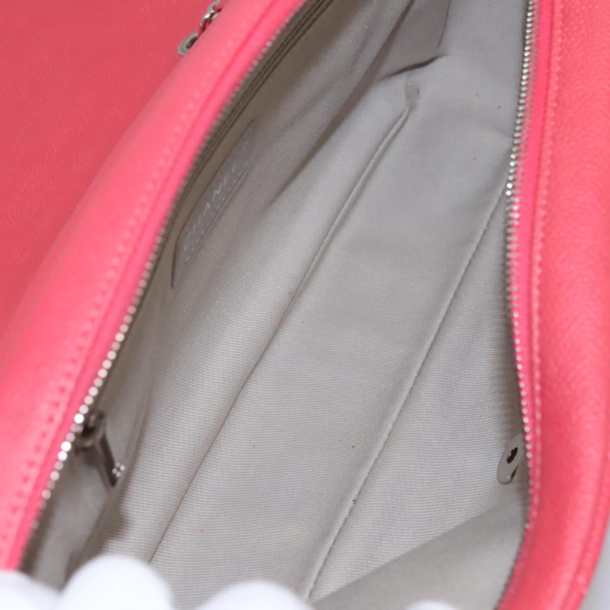 Chanel Chanel Easy Flap Bag Quilted Caviar Medium Roze