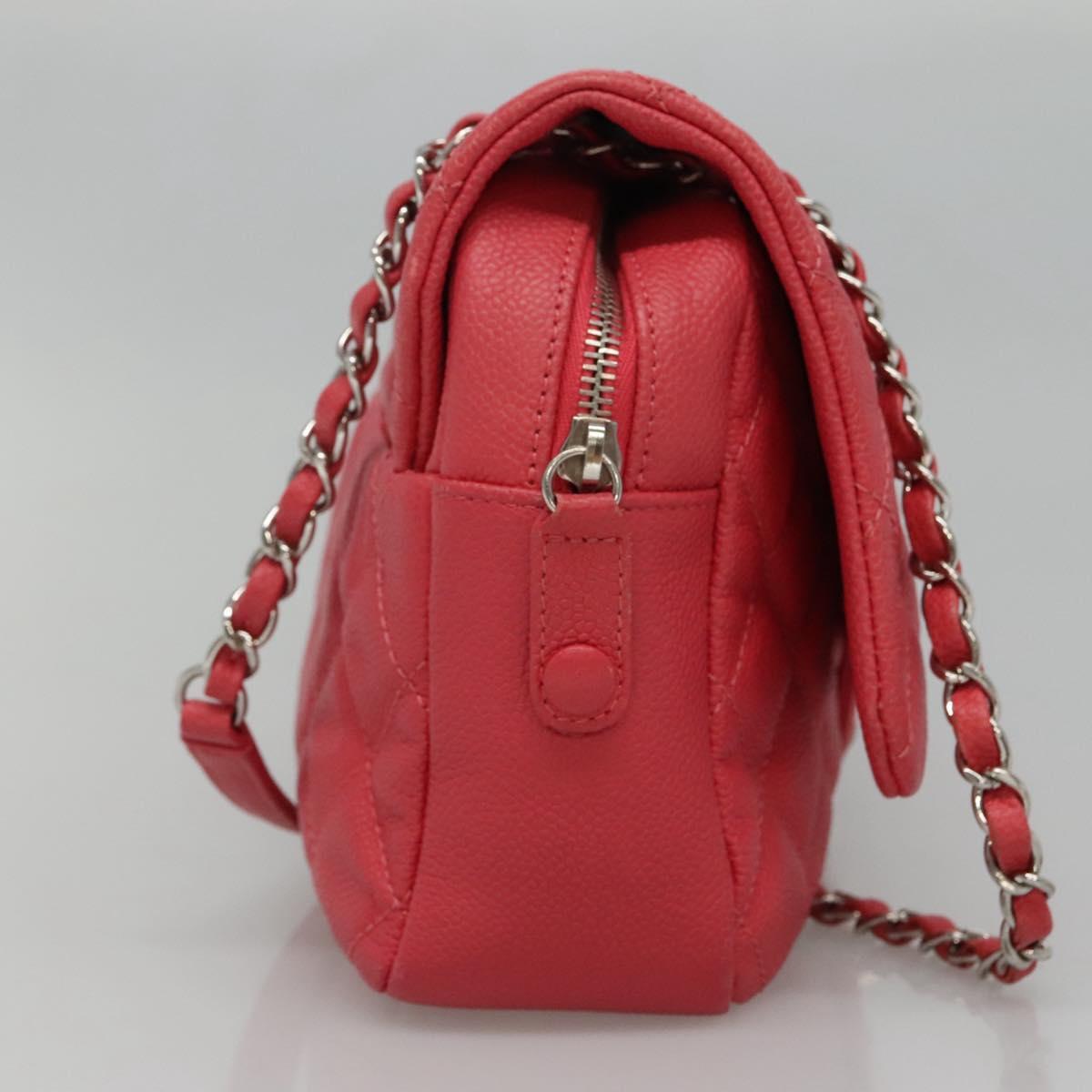 Chanel Chanel Easy Flap Bag Quilted Caviar Medium Roze