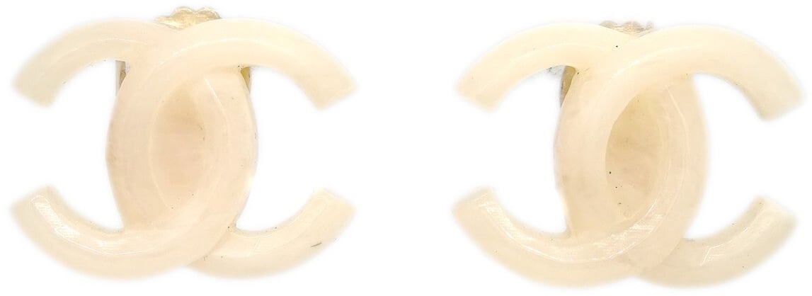 Chanel Chanel CC Clip-On Earrings Metal and Resin Divers